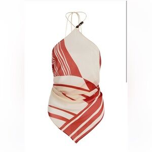 SIR | Riviera Calla Silk Scarf Top